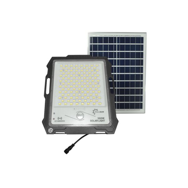 Foco Solar Led Regulable 300w Impermeable Luz Neutra IP65