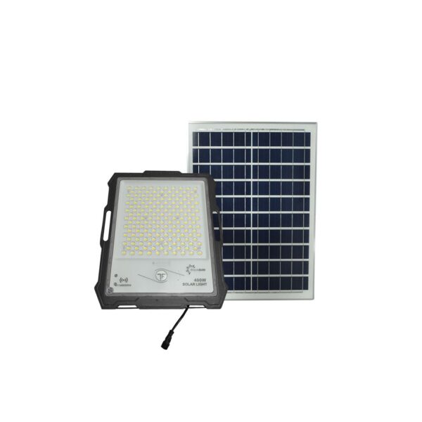 Foco Solar LED 400W Regulable Con Sensor 3000K IP65