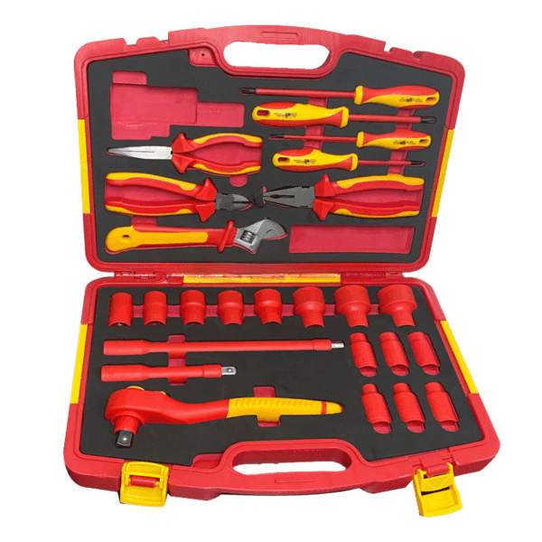 Set de Herramientas Aisladas 1000V 25 Piezas – Maleta Profesional para Electricistas