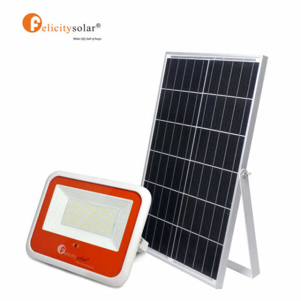 Foco Solar 150W + Panel Solar de 45W
