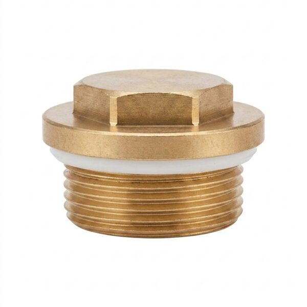 Tapón de Bronce 1" para Instalaciones Hidráulicas | Conexión Resistente y Profesional